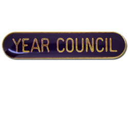 Year Council Rounded Edge Bar Badge 19