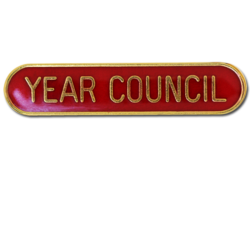 Year Council Rounded Edge Bar Badge 15