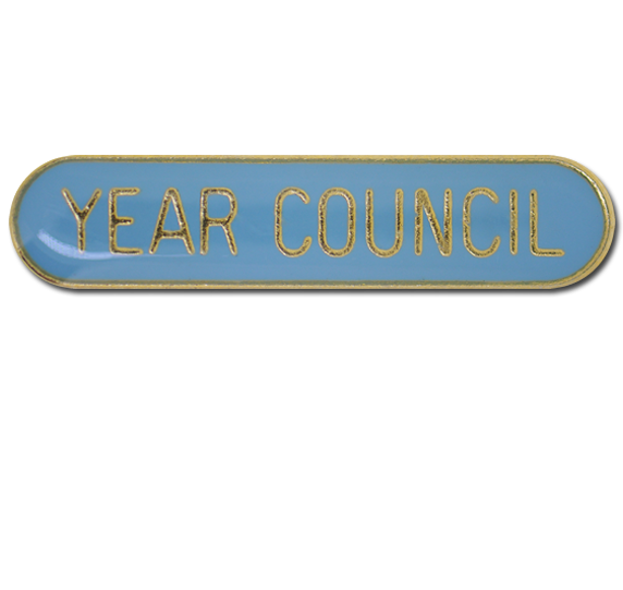Year Council Rounded Edge Bar Badge 9