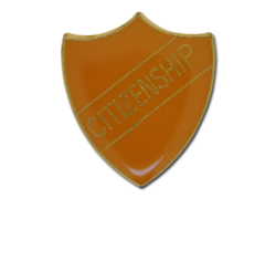 Citizenship Enamelled Shield Badge 25