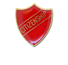 Citizenship Enamelled Shield Badge