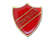 Commendation Enamelled Shield Badge