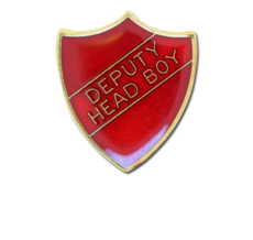 Deputy Head Boy Enamelled Shield Badge