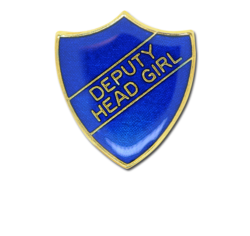 Deputy Head Girl Enamelled Shield Badge 17