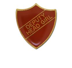 Deputy Head Girl Enamelled Shield Badge 27
