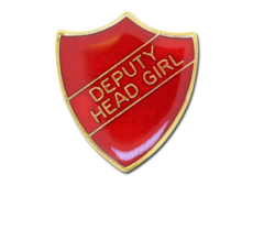 Deputy Head Girl Enamelled Shield Badge