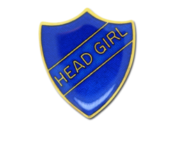Head Girl Enamelled Shield Badge 17