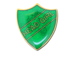 Head Girl Enamelled Shield Badge 18
