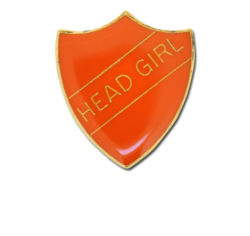 Head Girl Enamelled Shield Badge 22