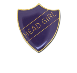 Head Girl Enamelled Shield Badge 19