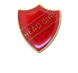 Head Girl Enamelled Shield Badge 15