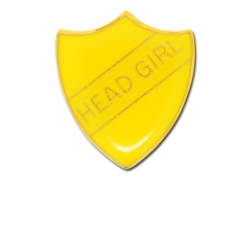 Head Girl Enamelled Shield Badge 16