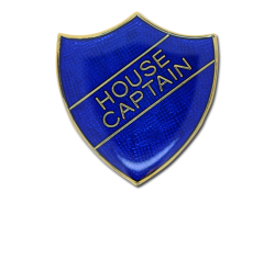 House Captain Enamelled Shield Badge 17