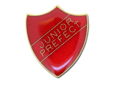 Junior Prefect Enamelled Shield Badge
