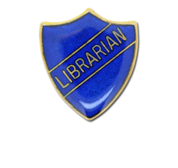 Librarian Enamelled Shield Badge 17