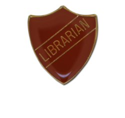 Librarian Enamelled Shield Badge 27