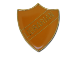 Librarian Enamelled Shield Badge 25