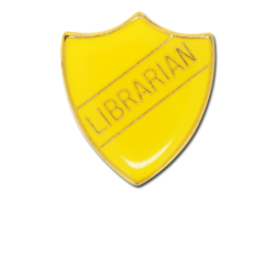 Librarian Enamelled Shield Badge 16