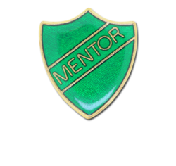 Mentor Enamelled Shield Badge 18