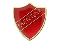 Mentor Enamelled Shield Badge
