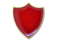 Plain Shield Enamelled Shield Badge