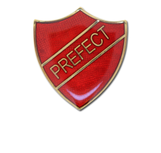 Prefect Enamelled Shield Badge