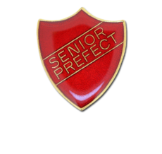 Senior Prefect Enamelled Shield Badge