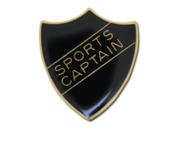 Sports Captain Enamelled Shield Badge 24