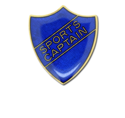 Sports Captain Enamelled Shield Badge 17