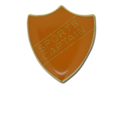 Sports Captain Enamelled Shield Badge 25