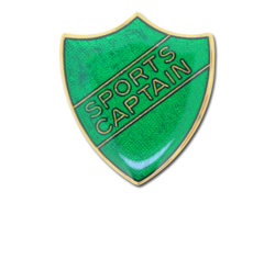 Sports Captain Enamelled Shield Badge 18
