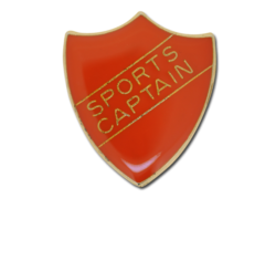 Sports Captain Enamelled Shield Badge 22