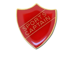 Sports Captain Enamelled Shield Badge 15