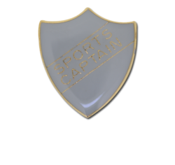 Sports Captain Enamelled Shield Badge 26