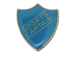Sports Captain Enamelled Shield Badge 28
