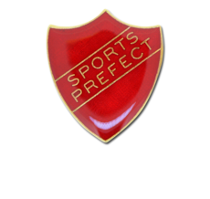 Sports Prefect Enamelled Shield Badge