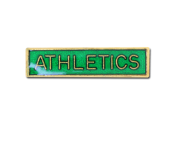 Athletics Small Bar Badge 18