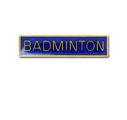 Badminton Small Bar Badge 17