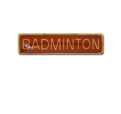 Badminton Small Bar Badge 27