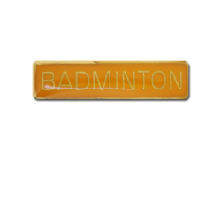 Badminton Small Bar Badge 25