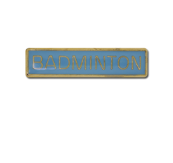 Badminton Small Bar Badge 23