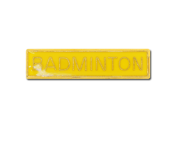 Badminton Small Bar Badge 16