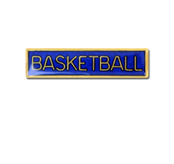 Basketball Small Bar Badge 17