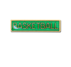 Basketball Small Bar Badge 18