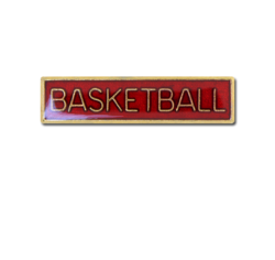 Basketball Small Bar Badge 15