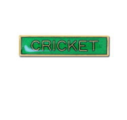 Cricket Small Bar Badge 18