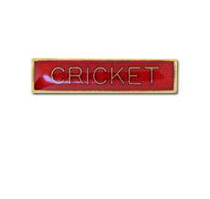 Cricket Small Bar Badge