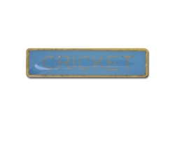 Cricket Small Bar Badge 23