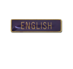 English Small Bar Badge 19