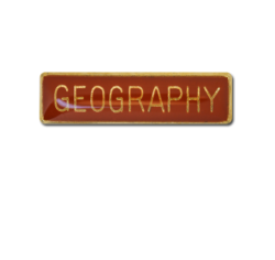 Geography Small Bar Badge 27